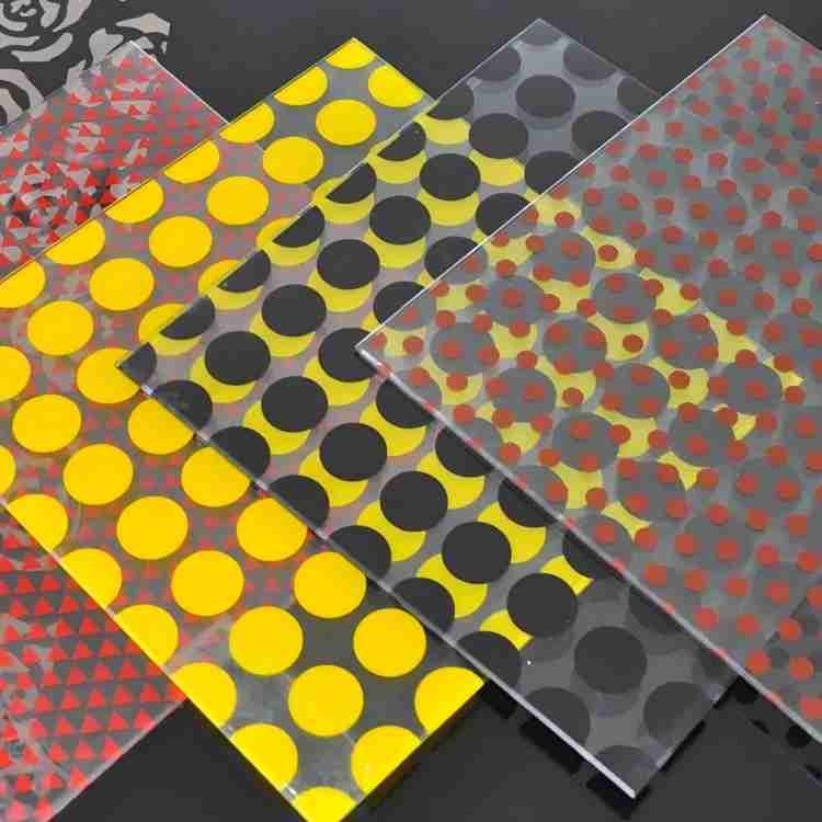 Silk Screen Painted Glass